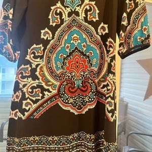 Pavilion abstract bohemian hippie dress